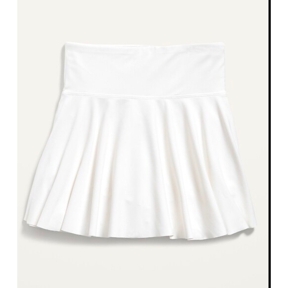 Old Navy Active Girls White Powersoft Go-Dry Cool Athletic Skort Size L 10-12